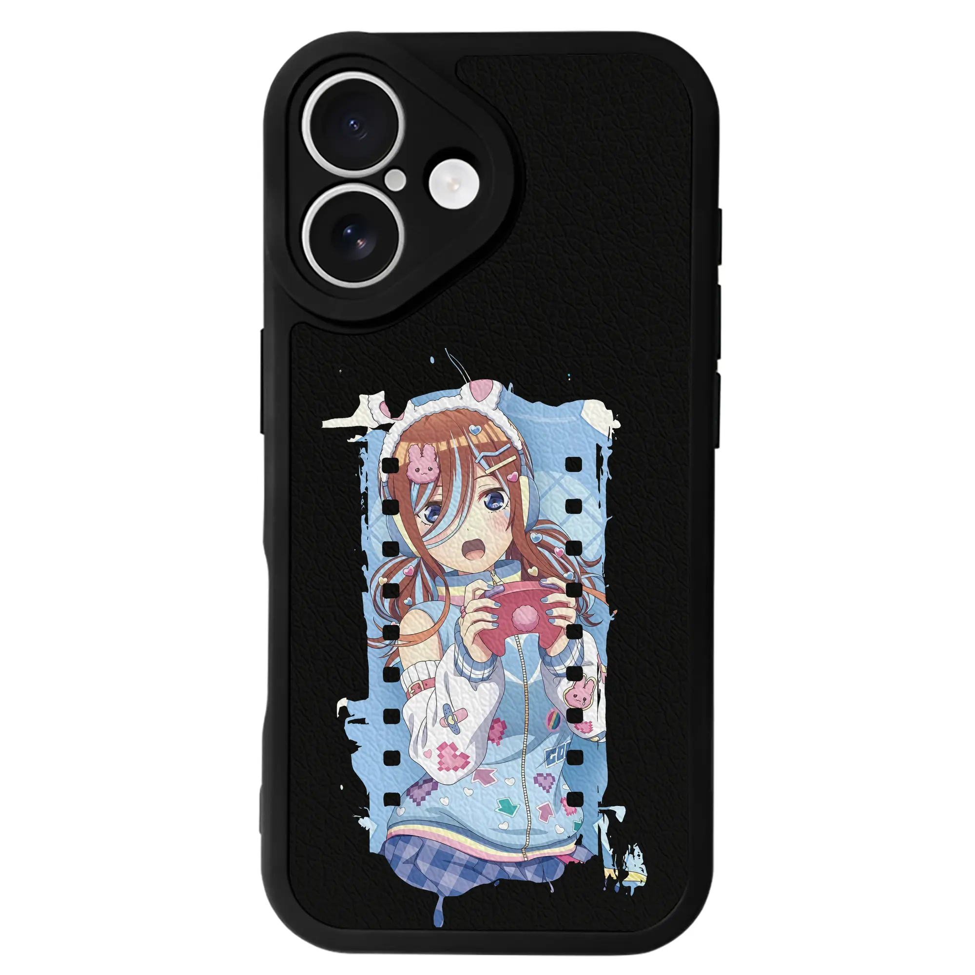 五等分の花嫁 グッズ 中野 三玖 - IPhone 16シリーズ対応 ・ シリコンスマホケース ・ レザー調 ・ 高精度フィット ・ 耐衝撃 ・ ワイヤレス充電対応 ・ 精密カット